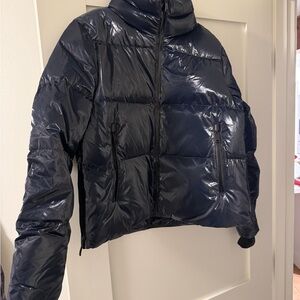 Women's Navy Puffer Jacket